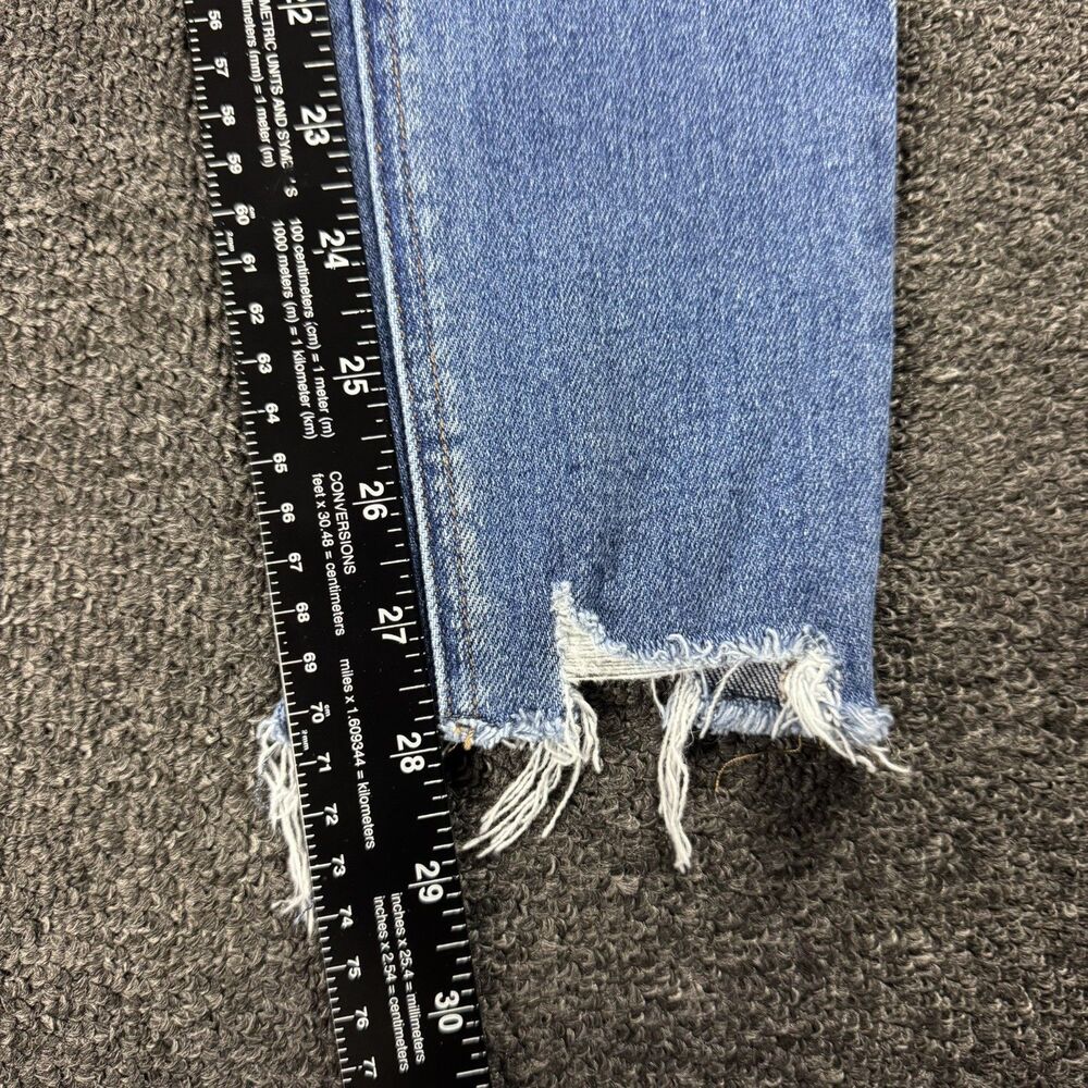 Flying Monkey High Rise Raw Hem Skinny Jeans Women's Size 26 - Picture 7 of 13